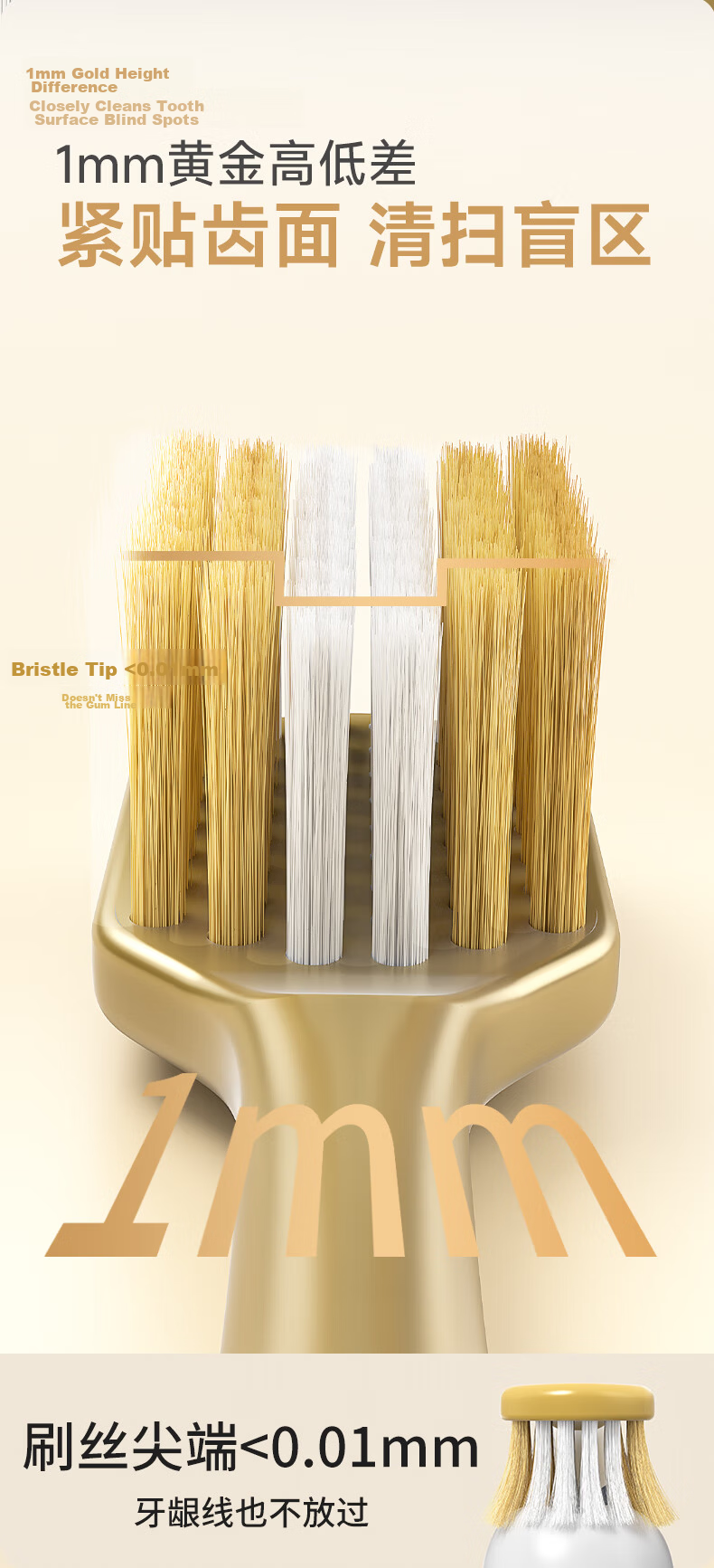 RAOYI High-Density Toothbrush, Soft Bristles, 101 Holes, Thin Wide Head, 60s Quick Brush, Relieves Sensitivity, Protects Gums, 3 Pieces 9