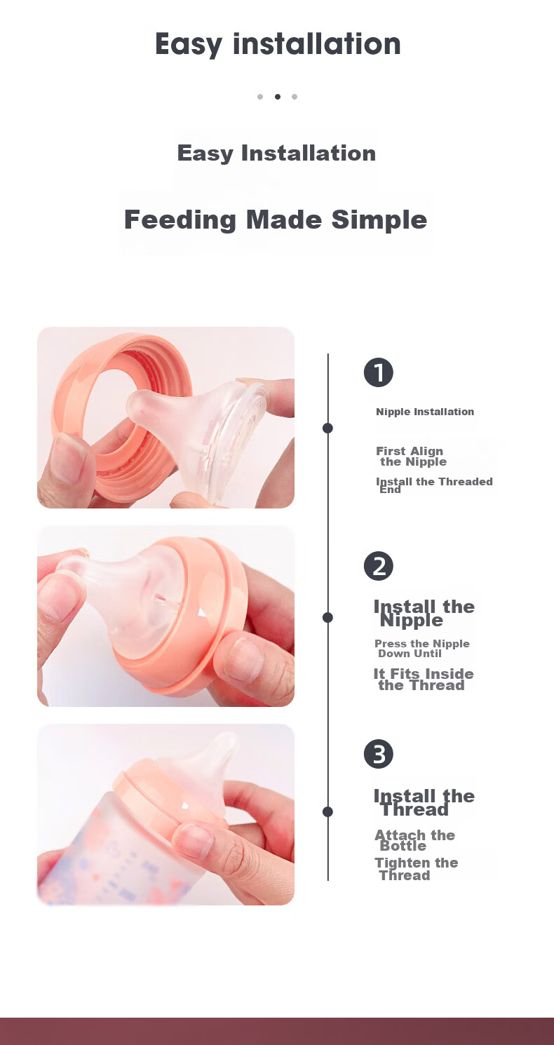 Anpei Universal Wide-Neck Nipple, Breast-Like Feel, for 15 Months And Above (Suitable for Haozai/Jikang/Pigeon) 11