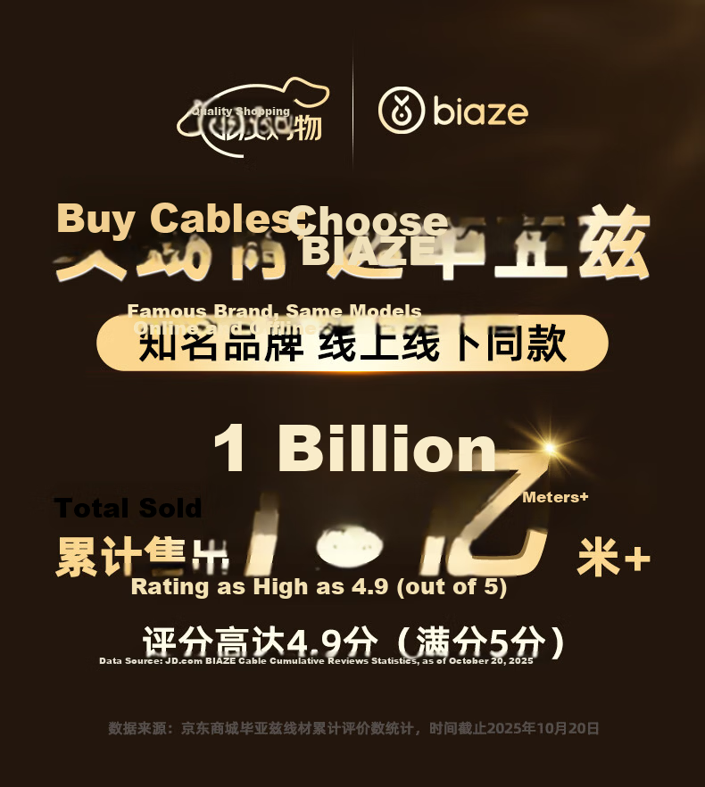 BIAZE Power Strip Extension Cord 10A Three/ Five Hole Socket Electric Vehicle Charging Extension Cable New National Standard Socket Board 1 Meter 3