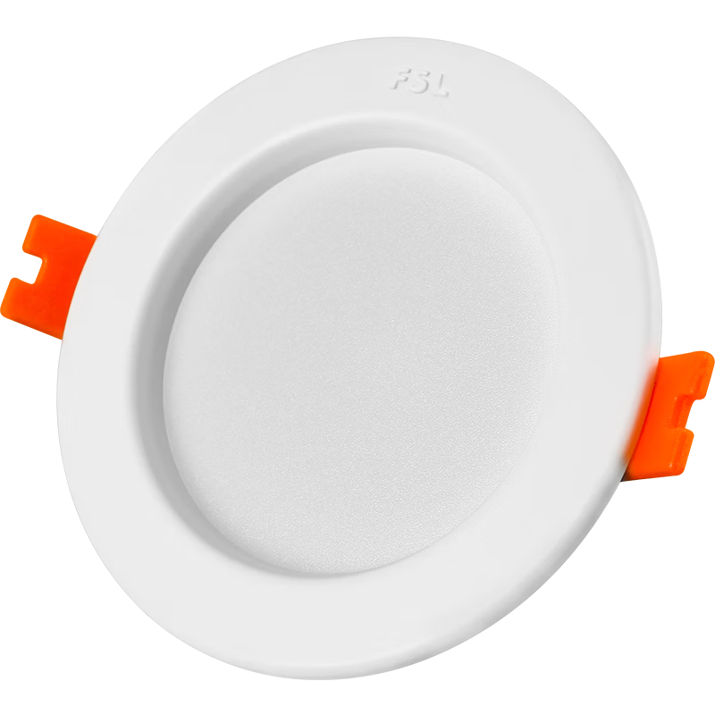 Foshan Lighting (FSL) LED Recessed Downlight Ceiling Spotlight Full Aluminum All-White 5 Inch 16W Cutout 140-150mm Warm White (4000K)