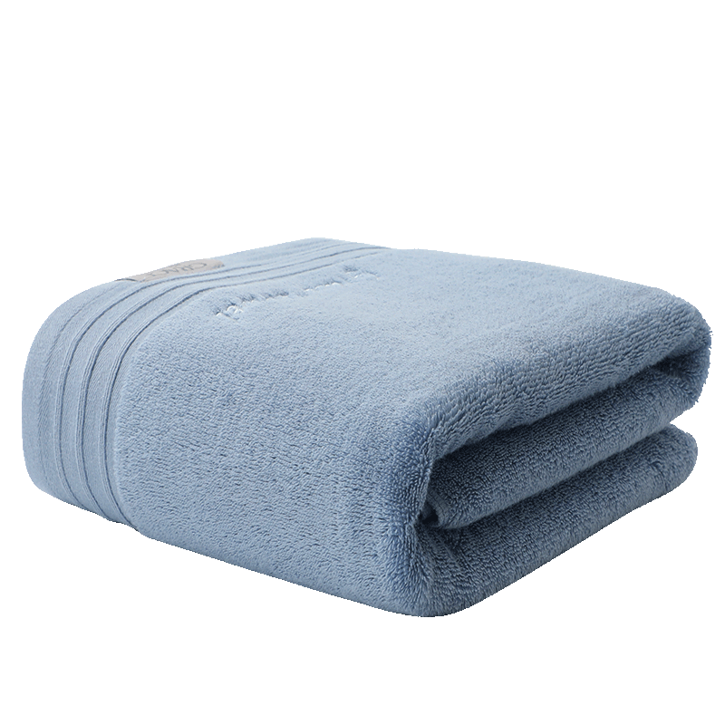 Grace Pure Cotton Bath Towel Extra Large Thickened 600g Quick-Dry Soft Large Towel Blue Sports