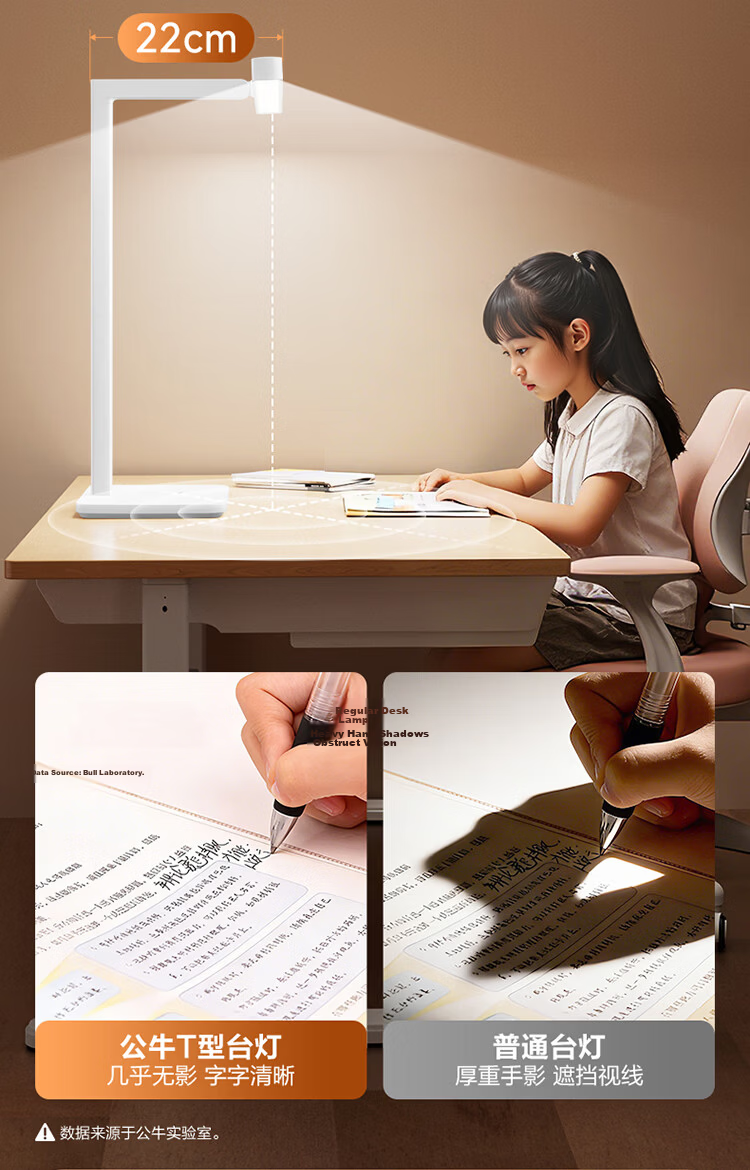 BULL Eye Protection Full Spectrum AA Grade Children's Study Desk Lamp 12W 9