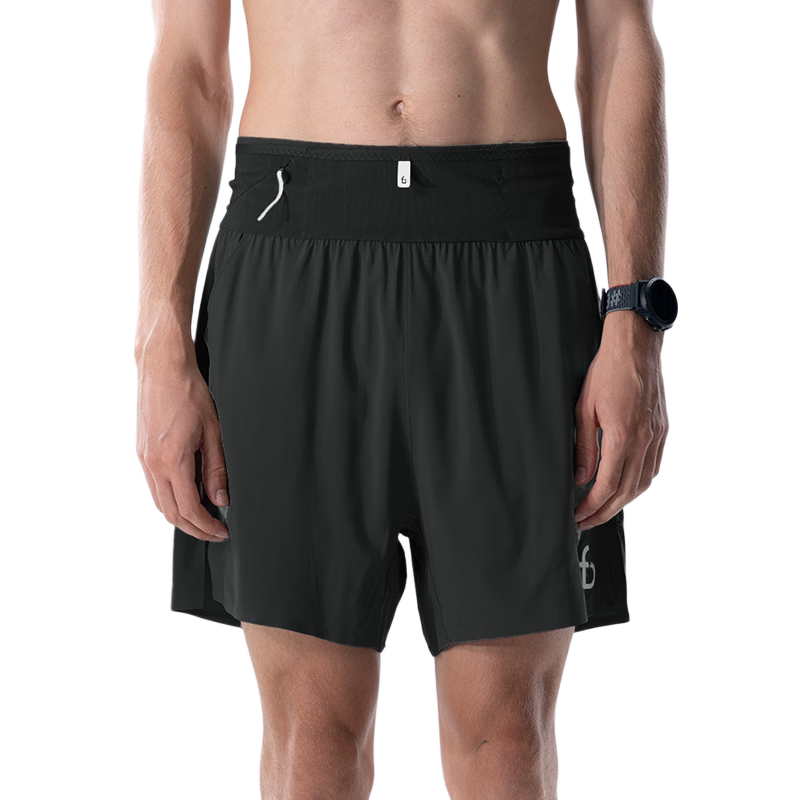 Feibit Air Pants 4.0 Men's Waist Bag Shorts Breathable Running Sports Pants 5-Inch Quick-Dry Classic Black L