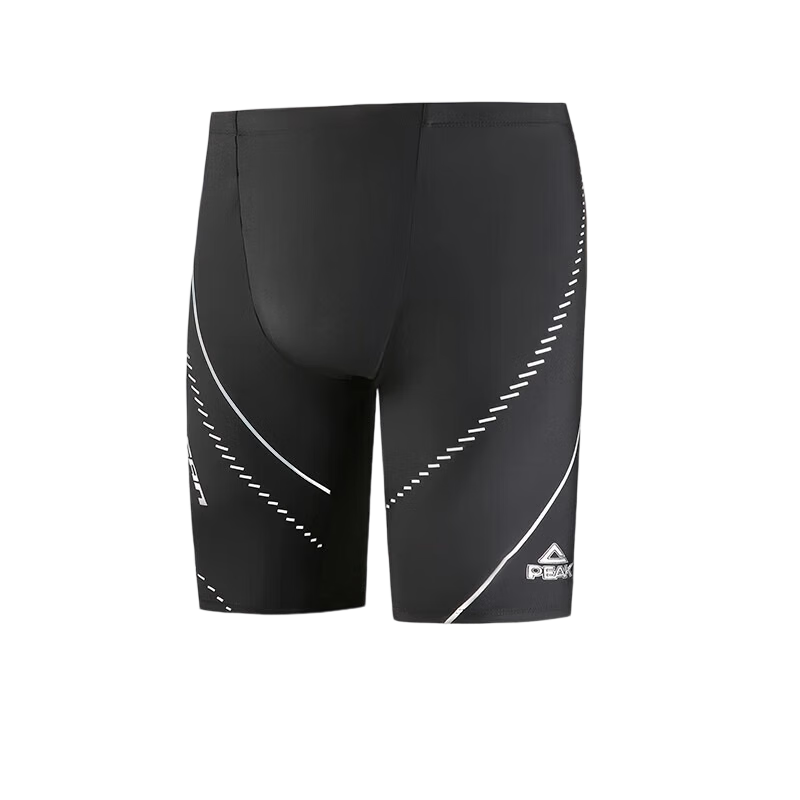Peak Men's Swim Trunks Five-Point Knee-Length Mid-Length Anti-Embarrassment Training Chlorine-Resistant Quick-Dry Hot Spring Swimwear 4XL