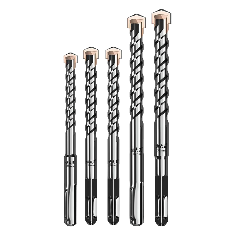 Fang Da Wang Straight Impact Drill Bit for Concrete, Rebar Resistant, Wear-Resistant, Durable, Quick Drilling, Round Shank 8x160mm