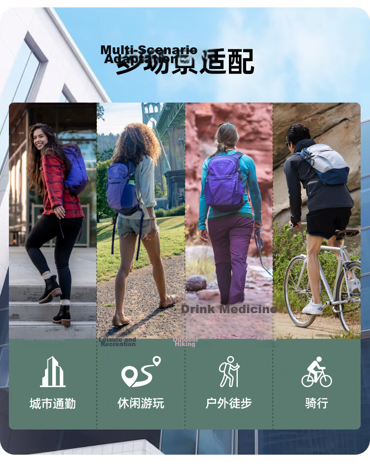 OSPREY Daylite Plus 20L Outdoor Hiking Backpack Mountaineering Travel Commuter School Bag 8