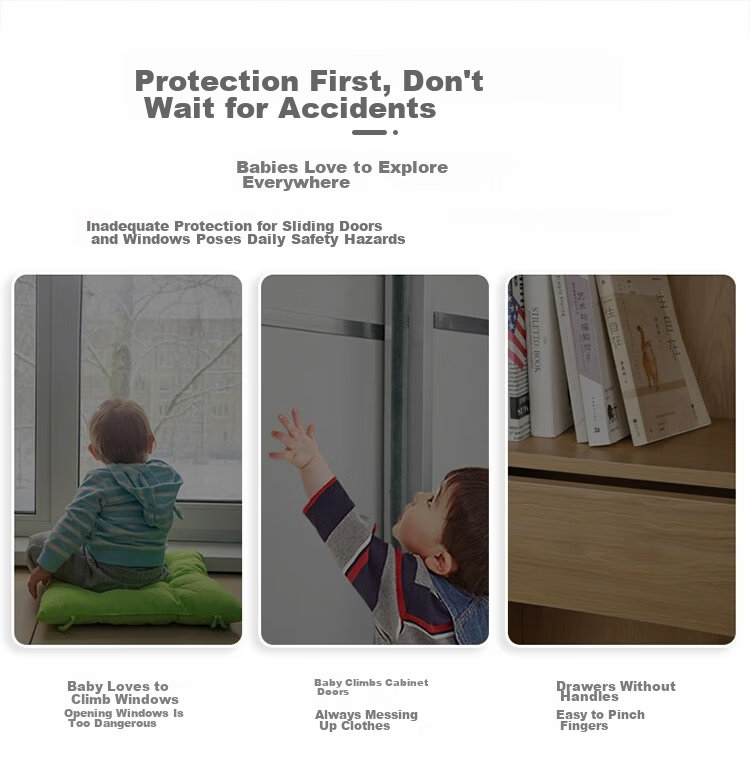 9i9 Child Safety Window Lock Refrigerator Combination Lock Security Lock Positioning Password Lock A11 3