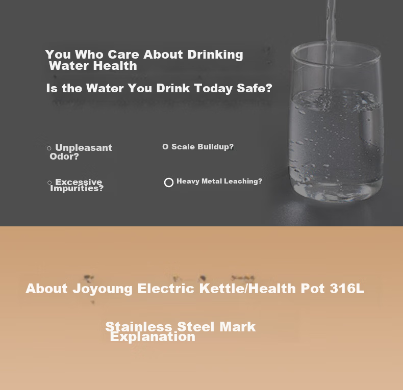 Joyoung 2L Large Capacity Health Pot 1200W High Power Electric Kettle 316L Baby-Grade Stainless Steel Multifunctional Constant Temperature Herbal Tea Kettle K20D-WY603 3