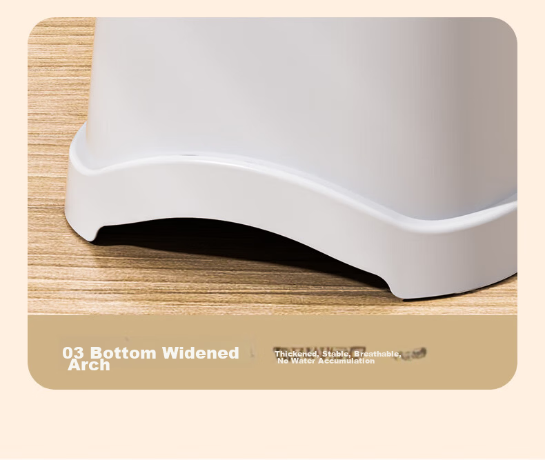 Baicaoyuan Small Plastic Stool, Thickened Children's Non-Slip Bath Stool, Living Room And Bathroom Low Stool for Home Use 20