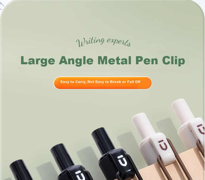 M&G Stationery Silent High-Value 0.5mm Black Retractable Quick-Dry Gel Pen Large Capacity Exam Use 4-Pack AGPJ9607A 9