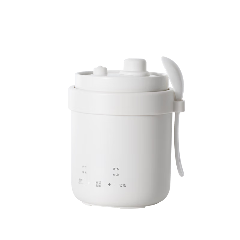 Olayks Instant Electric Stew Pot Baby Food Cooker 0.6L Mini Rice Cooker for 1-2 People