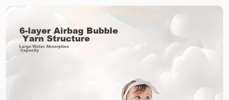 BUBBLE TREE Newborn Six-Layer Gauze Bath Towel, Infant Swaddle Blanket, Baby Ultra-Soft Pure Cotton Cloth Class A Children's Bath Towel 120cm 22