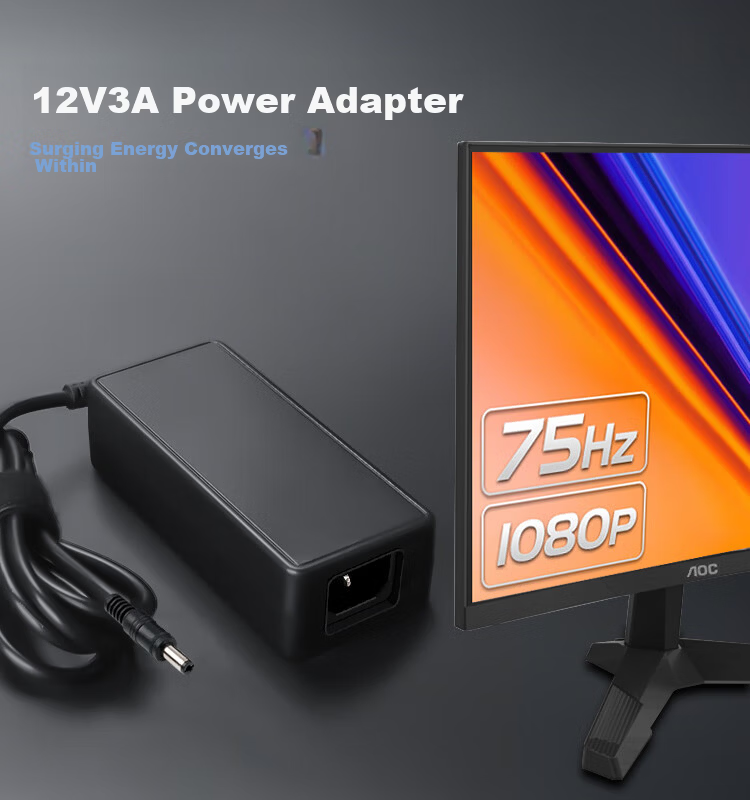Youpin Three-Star Monitor Power Cord 14V3A/2.5A/2.14A/1.78A/1.43A LCD Computer Power Adapter, Universal Display Screen Laptop Charger 1