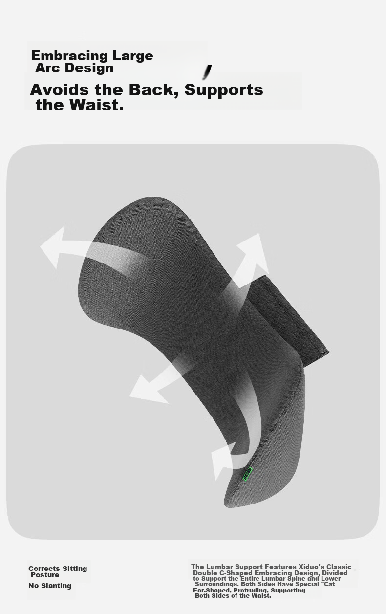 CICIDO Car Headrest and Lumbar Support Set Neck Protection Pillow Seat Cushion Car Neck Pillow Waist Support Cushion Lumbar Pad 6