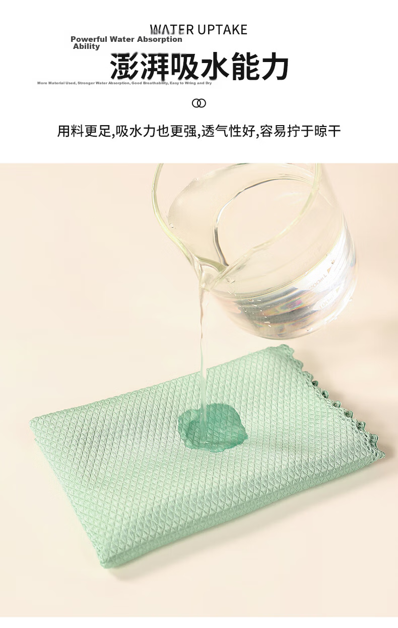 Grace Car Wash Cloths, 35*75cm*2 Pieces, Double-Sided Short Velvet, Specially Designed for Car Cleaning, Absorbent Towels 6