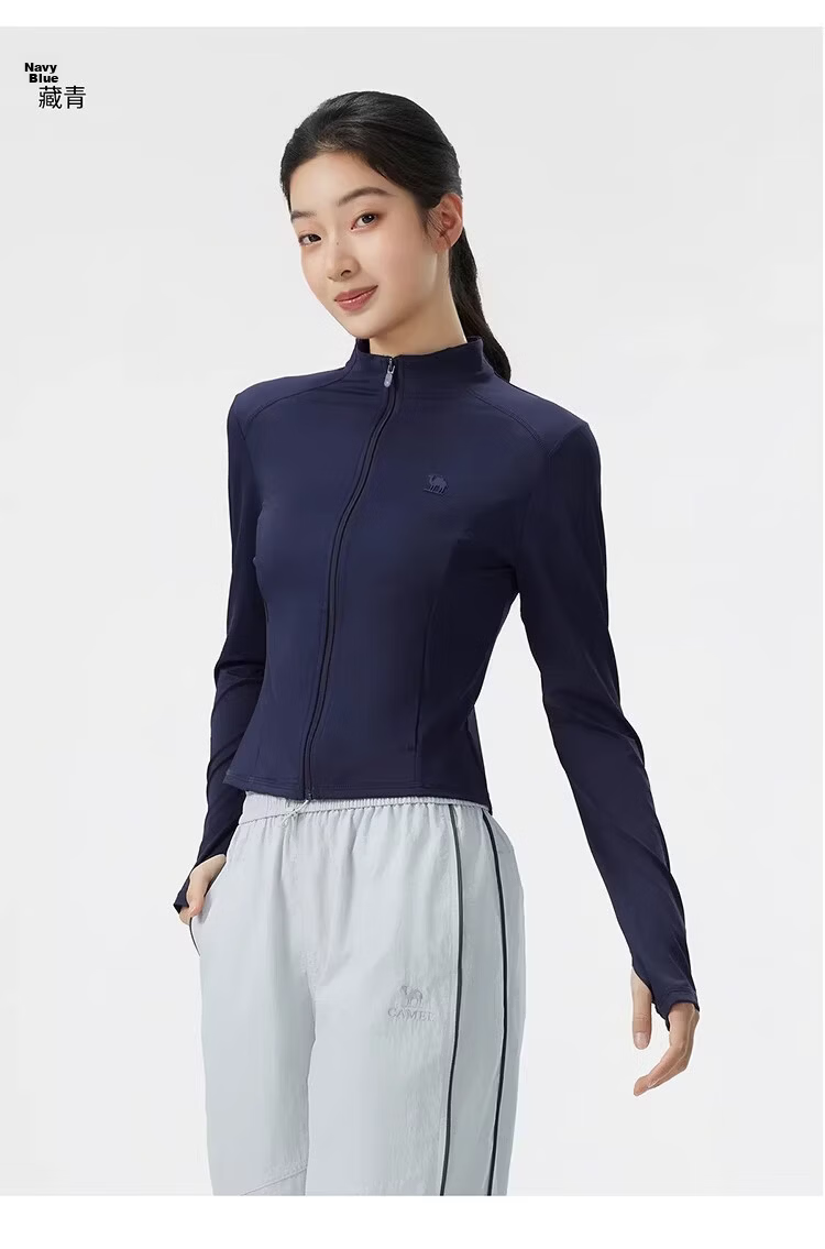 CAMEL Camellia Stand Collar Sun Protection Jacket 2026 Summer New Short Slim Fit 1006 (Dilireba Style) 21