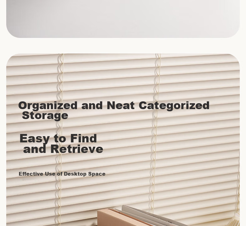 Deli Stackable Metal File Organizer, Document Tray, Bookend Rack, Multi-Layer Office Desk File Storage Box, File Basket, Storage Shelf, Four-Tier Black PB260 6