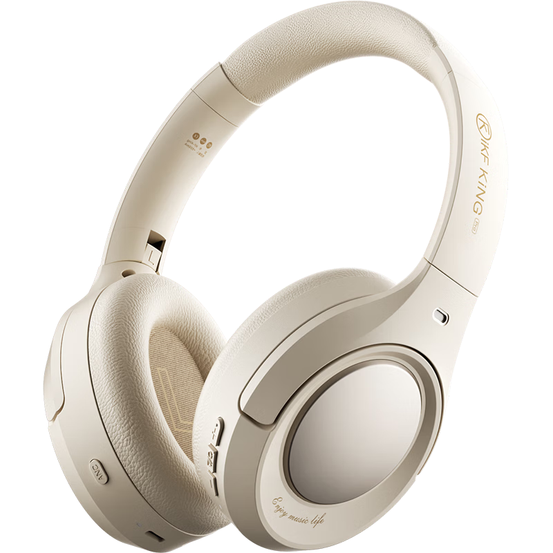 IKF King Pro 2.0 Active Noise Cancelling Over-Ear Bluetooth Headphones Delta Valorant Esports Wired Gaming Low Latency Bluetooth 6.0 Sports Music Yunyan White