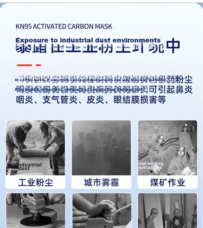 Sichen Colorful Dustproof Mask 25pcs with Breathing Valve Activated Carbon Mask Industrial Dustproof KN95 Ear-Hook Individually Packaged 3