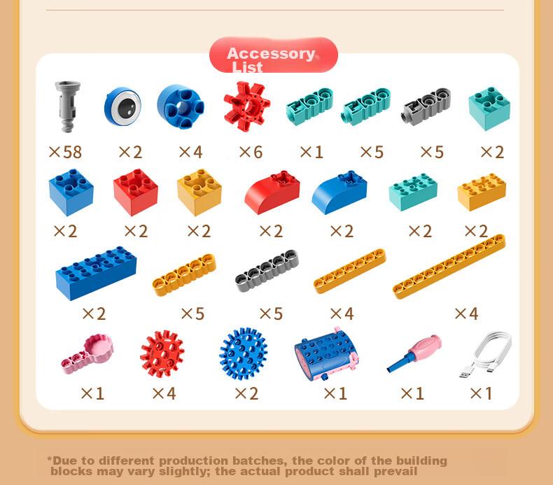 Yisrui Children's Building Blocks Toy for Ages 1-3-6-12, Large Particle House Building Blocks, Assembly Toy for Boys and Girls, Birthday Gift 19