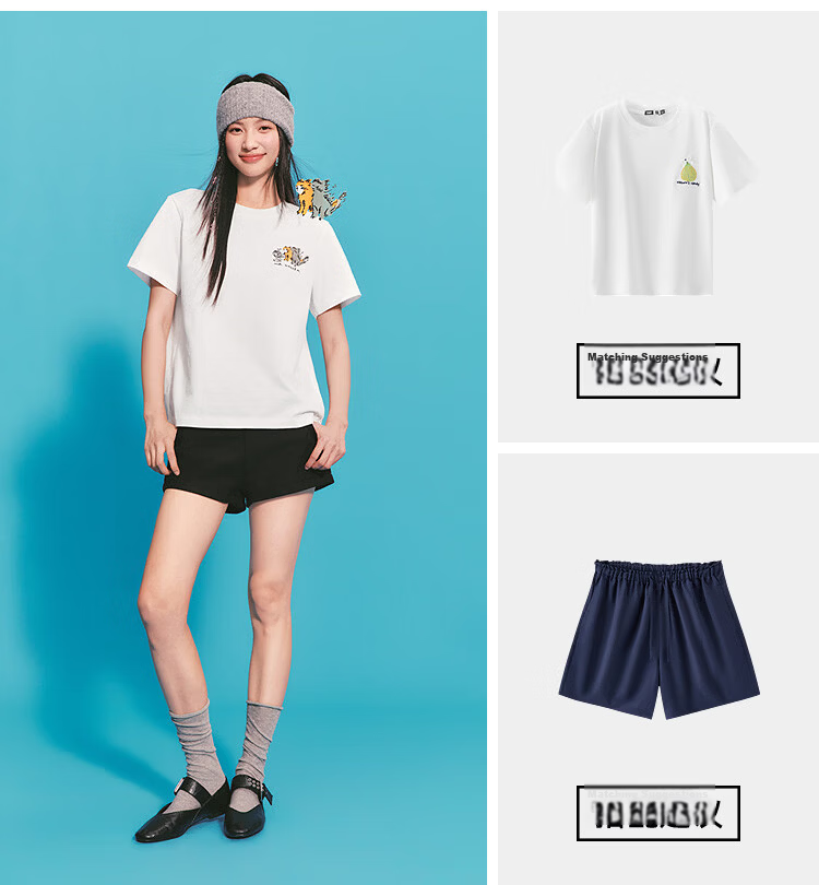 Semir Mall Edition | Illustrator Collaboration Women's Summer Loose Embroidered Short Sleeve T-Shirt 2026 Top 101326100021 7