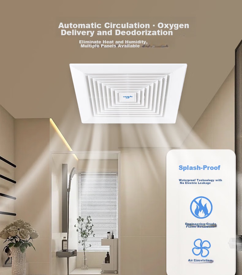 GENUIN Ceiling Duct Exhaust Fan 10 Inch BPT12-14C-1 Powerful Low Noise Ceiling Mounted High Airflow Ventilation Fan 5