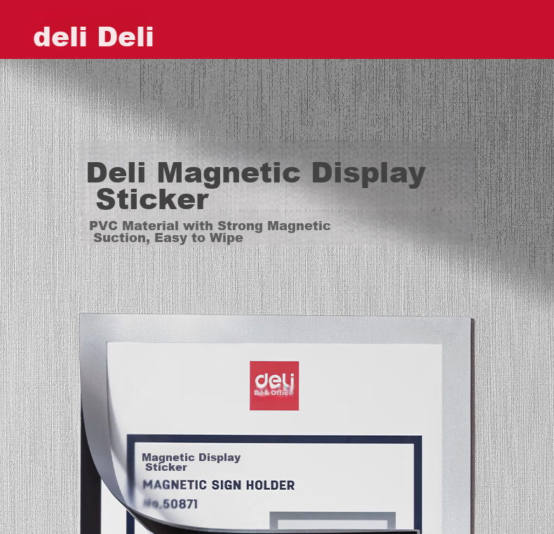 Deli A3 Magnetic Display Holder Business License Frame Document Frame Original Certificate Protector Notice Board Sticker TF110 1