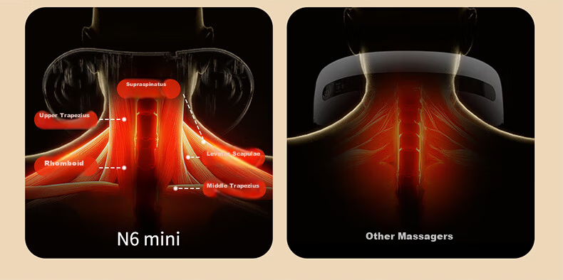 Breo N7 AI Algorithm Customized Neck and Shoulder Massager Shoulder Wrap Trapezius Leg Waist Neck Massager Birthday Gift for Boyfriend 11