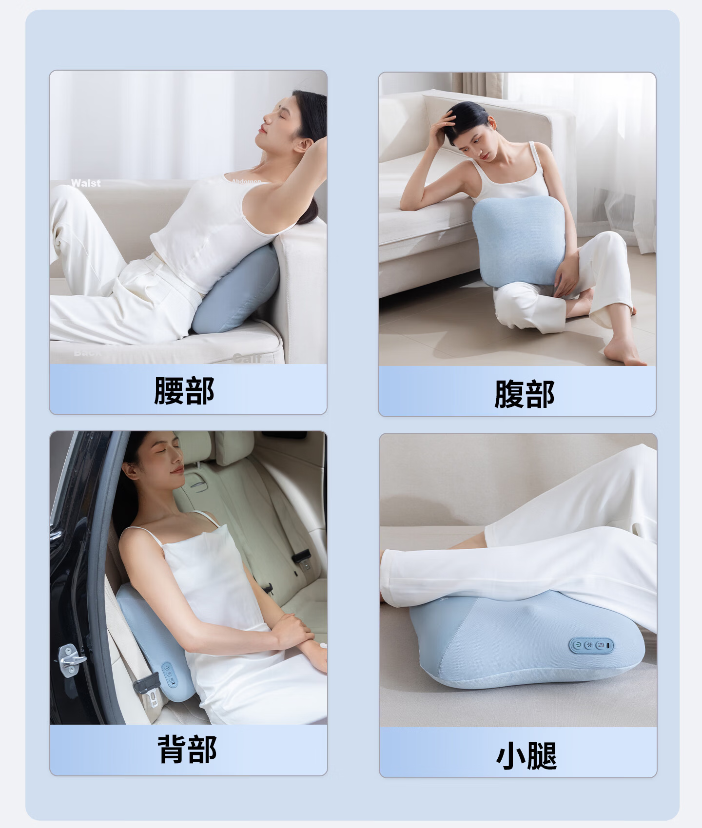 Miaojie M10Pro Waist Massager Shoulder Neck Leg Back Massager Adjustable Massage Head Kneading Heat Home Office Chair Lumbar Pillow Multifunctional Massage Birthday Gift for Men 19