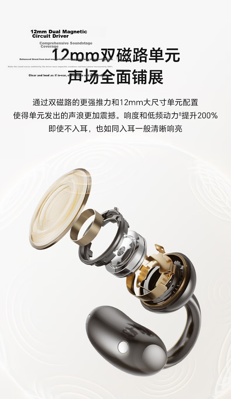 Honor Choice Clip-On Earphones 2 Pro [Goddess Festival Gift] Honor Bluetooth Earphones Zhang Yuxi Edition Comfortable Wear Noise-Cancelling Sky Blue Glaze 13