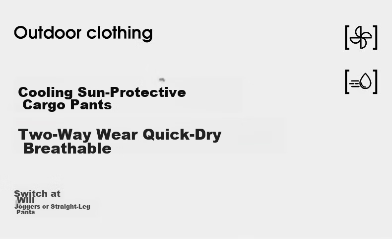CAMEL Outdoor Quick-Dry Men's Paratrooper Pants Summer Cooling Durable Work Pants Breathable Sweat-Absorbing Sun-Protective Sports Long Pants Women XXL 1