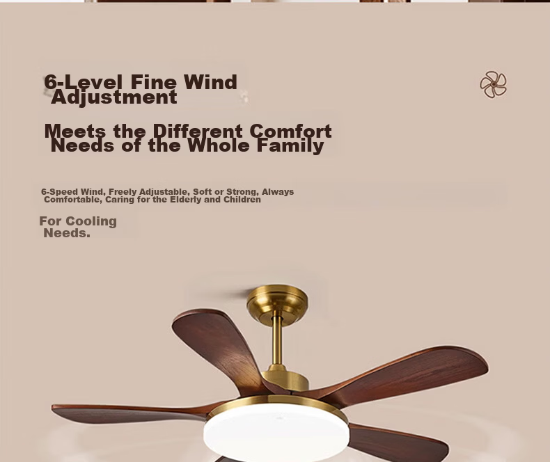 ASUS Lighting American Cree LED Fan Light French Vintage Style Living Room Dining Room Direct Blade Ceiling Fan Light Silent 18