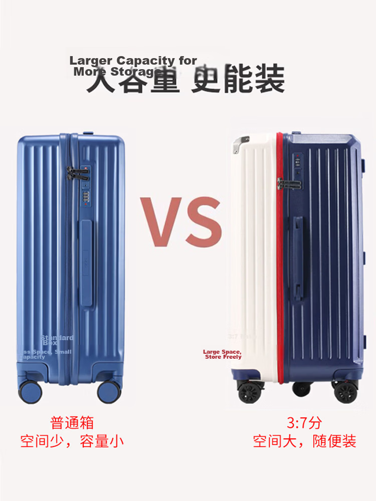SGG Large Capacity Girls' Luggage Cute Travel Suitcase Thickened Spinner Wheels White 30 Inch 18