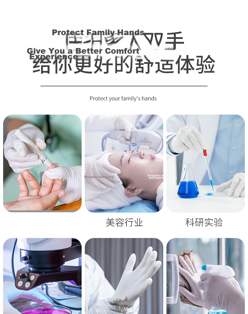 INTCO Nitrile Examination Gloves Durable 4g Blue Size L 100pcs Box Y86-1001-L 12
