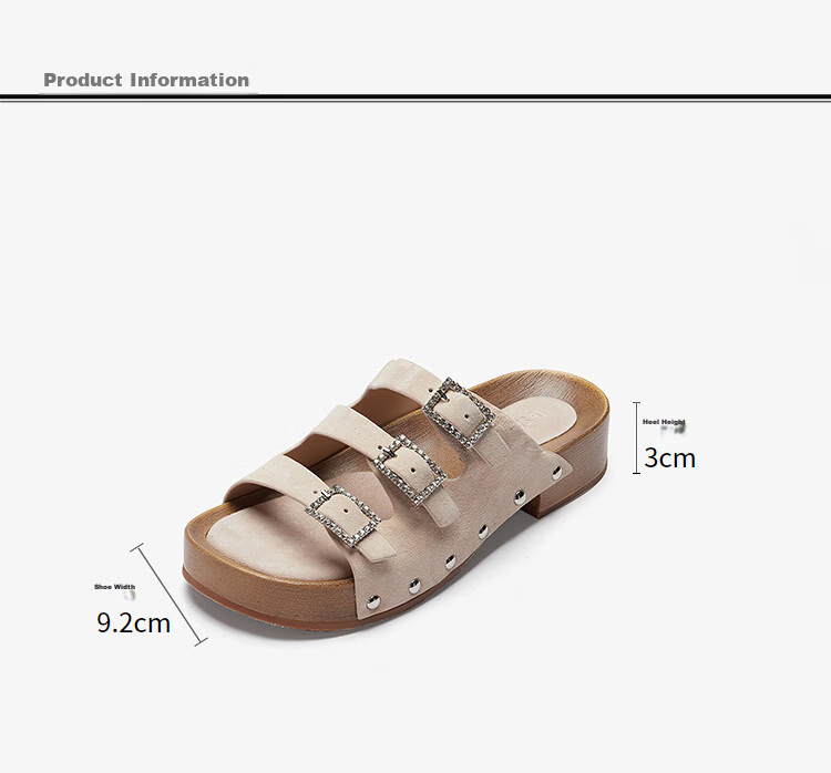 Le Saunda Thick Mochi Fashion Casual Outdoor Triple Strap Birkenstock Sandals Women 23202 Haze Blue NAS 37 14