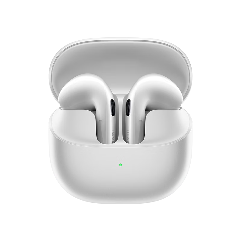 MI Xiaomi Buds 6 Earphones Semi-In-Ear Bluetooth Earphones Comfortable Fit for Android and Apple Phones Pearl White