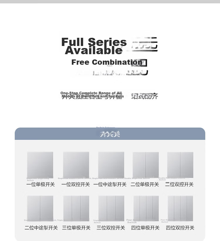 BULL G60 Series 10A Angled Five-Hole Ultra-Thin Socket Panel G60Z223A Space Silver 20
