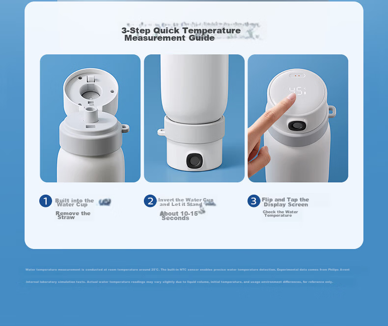 AVENT Philips Fingerprint Unlock Thermos Cup Straw Water Bottle for Children Students Kindergarten Primary School JD Self-operated 10