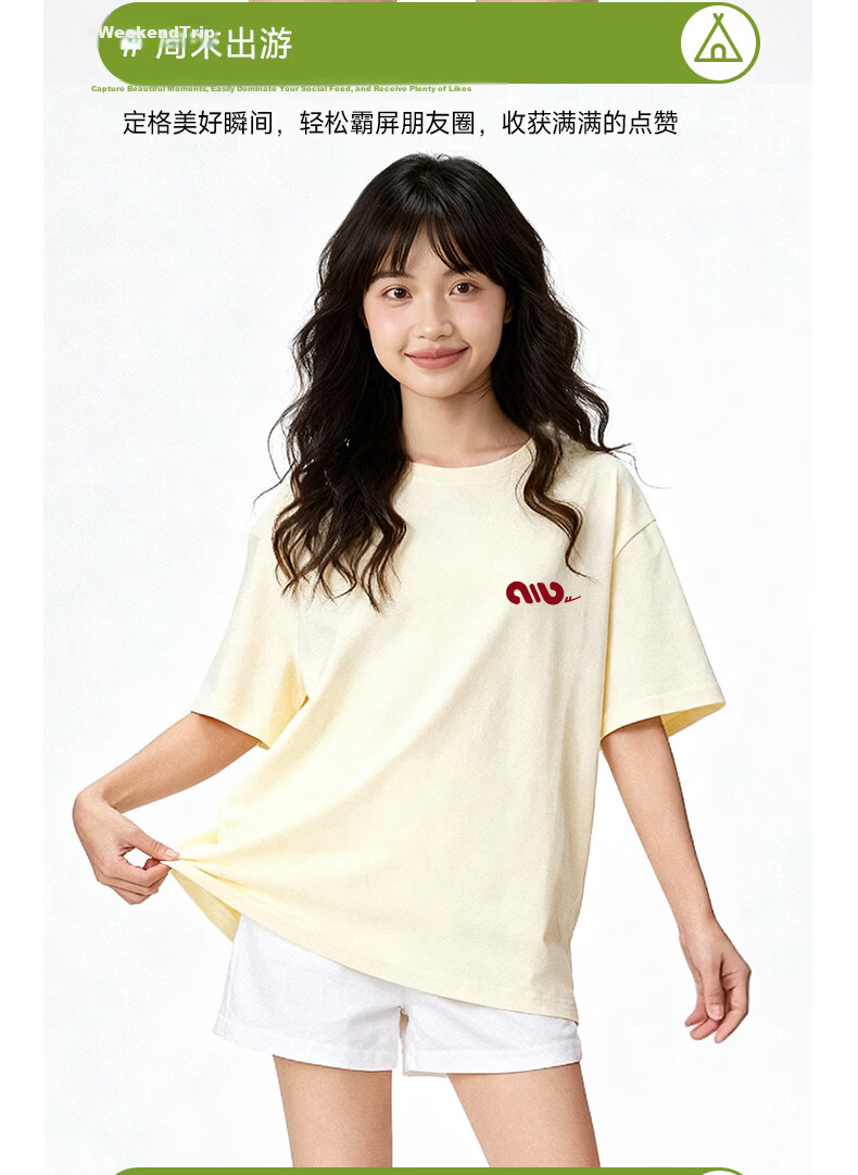 Warrior Pure Cotton Loose Short-Sleeve T-Shirt for Women And Men, Summer 2026 Skin-Friendly Fashion Versatile Base Layer Simple Top 8
