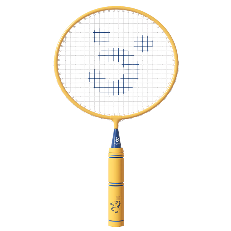 Yottoy Children's Badminton Racket Set Parent-Child 6-Year-Old Beginner Orange
