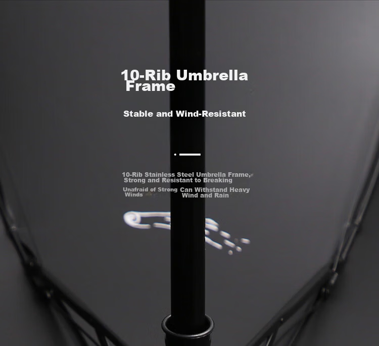 Paradise Umbrella Double Folding Sun and Rain Umbrella 10-Rib Extra Large Reinforced Dark Teal Gray 13