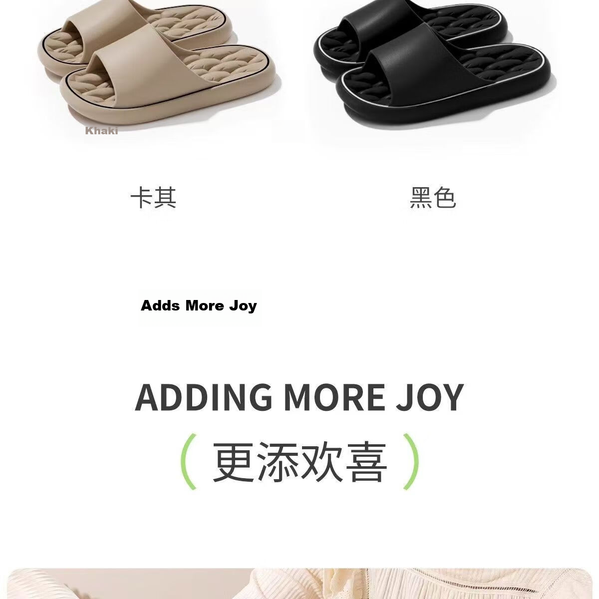 Seven-Color Spun Men's Slippers Soft Sole Home Casual Couple Bathroom Shower Non-Slip Thick Sole Outdoor Women's Sandals Gray Size 42-43 9