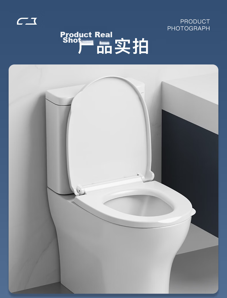 BSITN Universal U-Shaped Toilet Seat with Handle, Thickened Replacement Cushion for Old-Style Home Toilet BP063 13