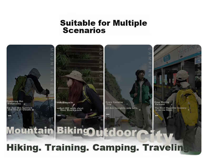 CAMEL "Cloud Shadow" Waterproof Men's Backpack Lightweight Travel Bag Student Outdoor Hiking Mountaineering Bag 15