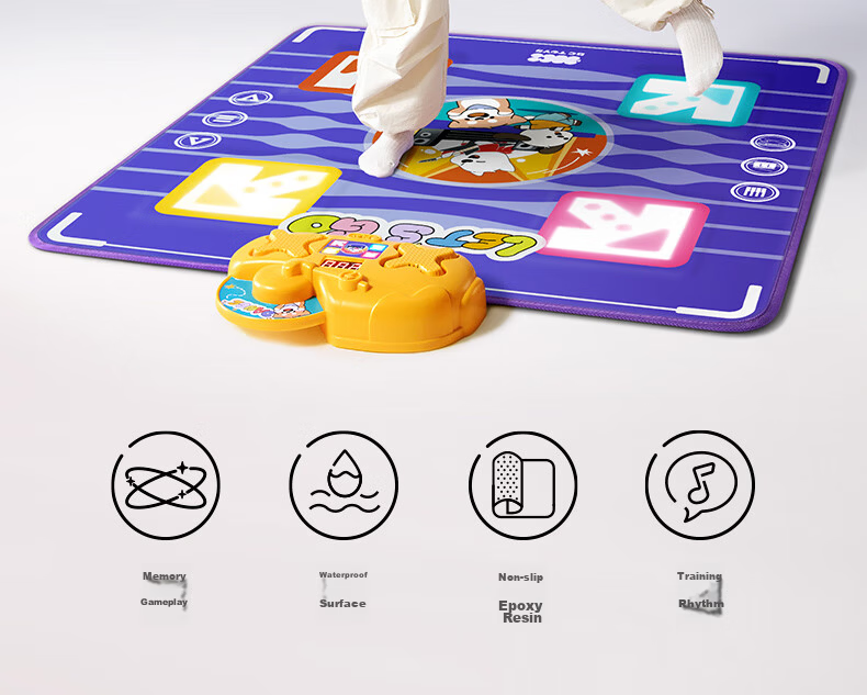 Babycare Light-Up Dancing Mat Kids Boys Girls Toy Children's Birthday First Year Gift Dance Machine Parent-Child Home Music 3-6 Years 2