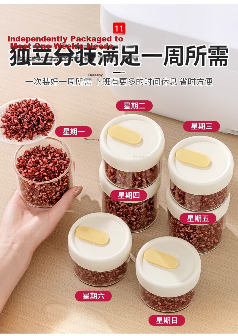 Ie no Monogatari Japanese Imported Brown Rice Portion Box Stainless Steel Fresh-Keeping Lunch Box for Weight Loss Meal Prep Bento Box 9