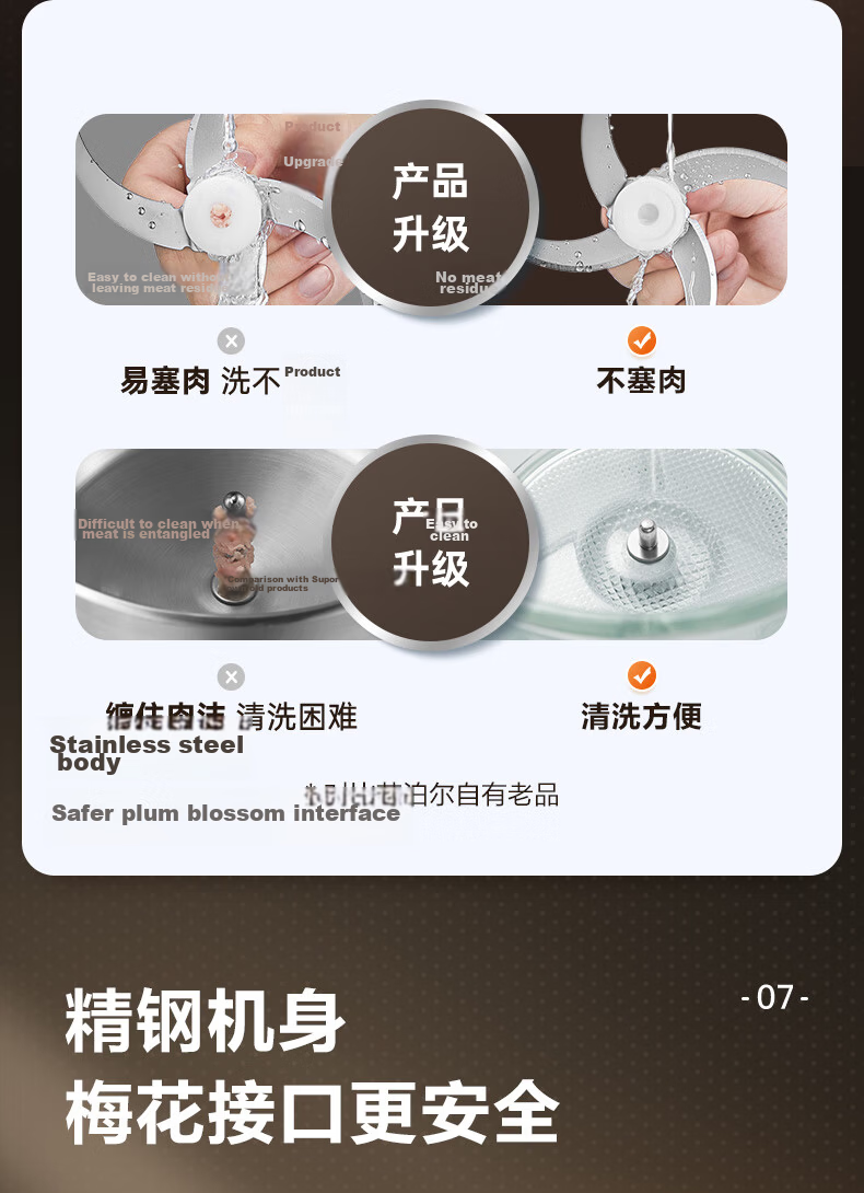 SUPOR Electric Meat Grinder Large Capacity Multi-Function Food Processor Meat Mincer Vegetable Chopper JR05-300 16