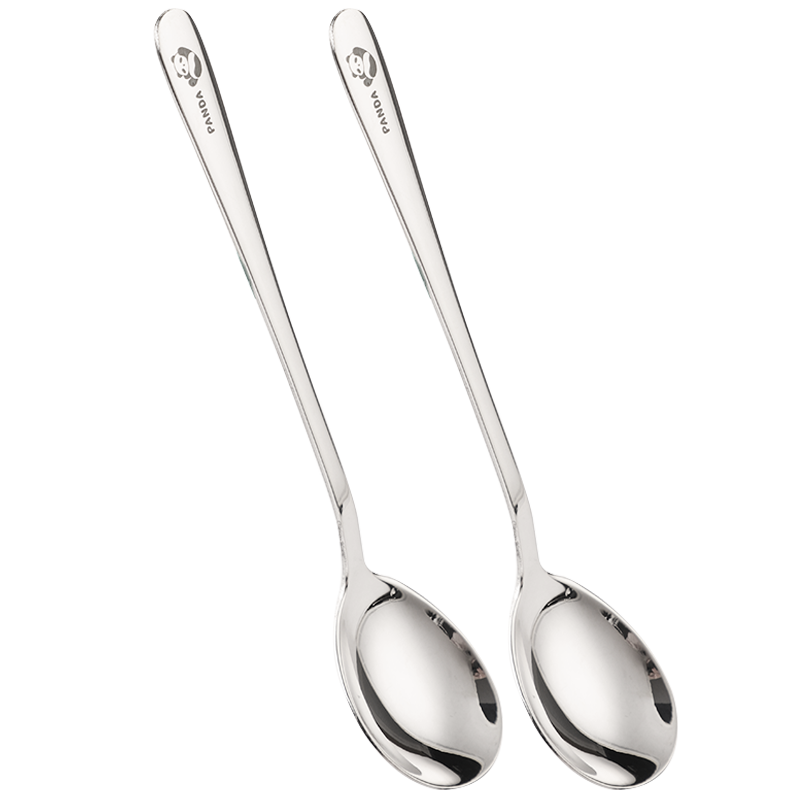 Guangyi 316L Stainless Steel Soup Spoons, Extra Large and Thickened, Household Eating Spoons, 2-Pack, Dishwasher Safe