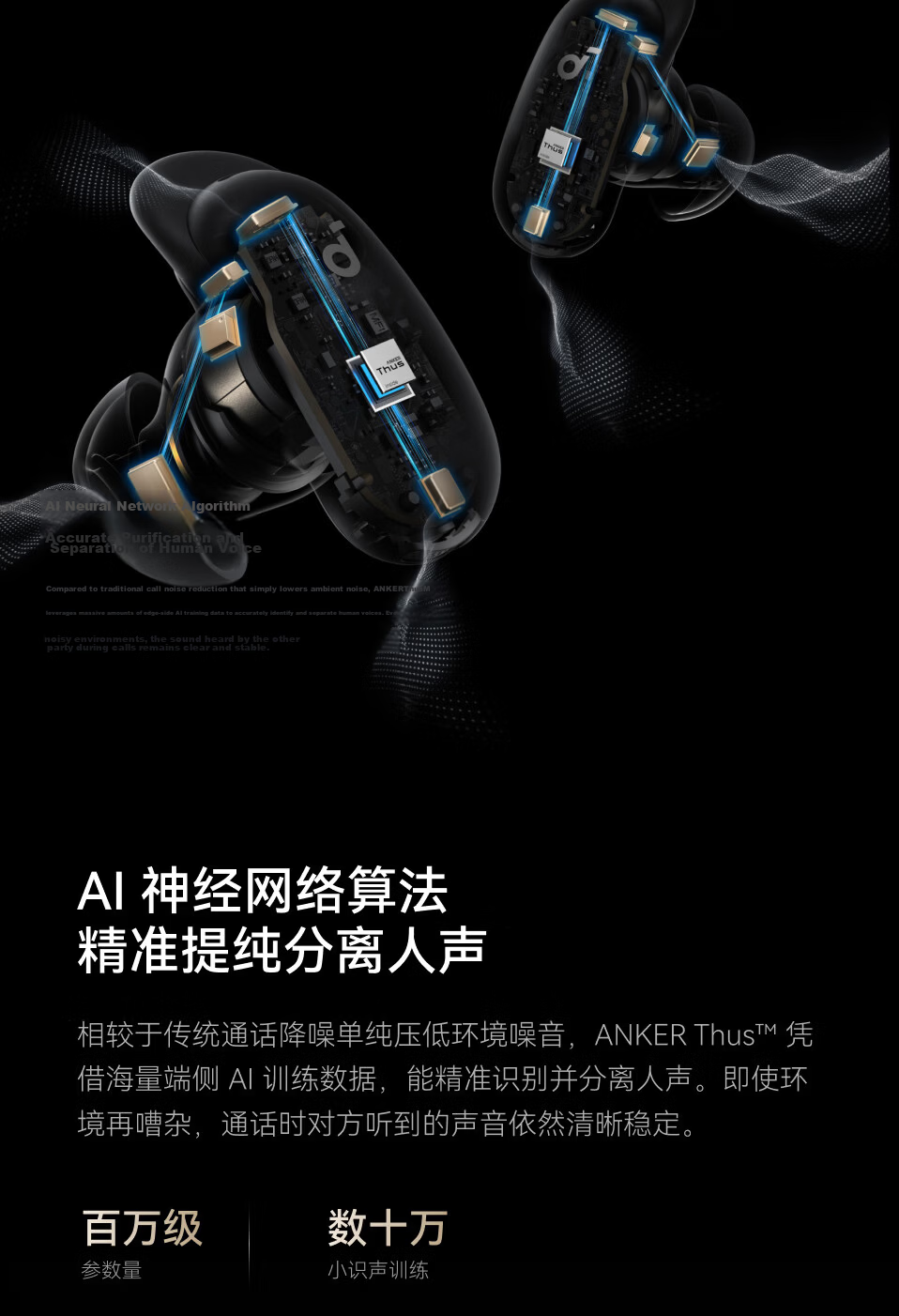 SoundCore Anker Noise Cancelling Headphones ProMax Noise Reduction Clear Call AI Large Screen Translator Wireless Bluetooth Earphones Bluetooth 2026 Latest Guinness Certified Gold 16