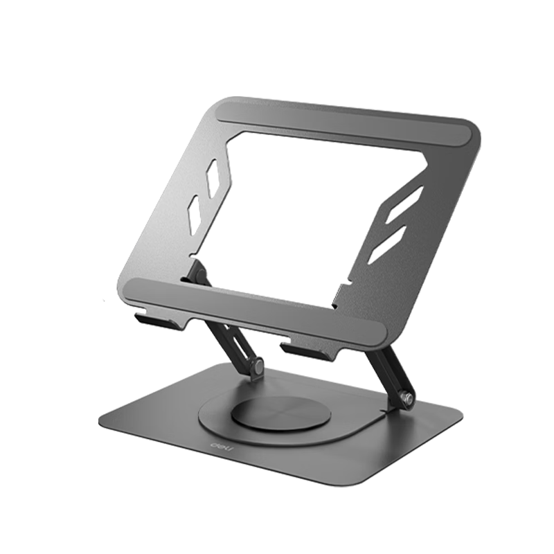 Deli Laptop Stand Cooling Pad Tablet Holder 360° Rotatable Adjustable Floating Desktop Vertical Riser Compatible with Apple MacBook Huawei Lenovo